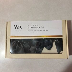 W&A Satin Bow String Lights - Elegant‎ Black
